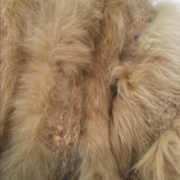 Designer Luxury wool handcrafted fur jacket - Picture 8 of 15